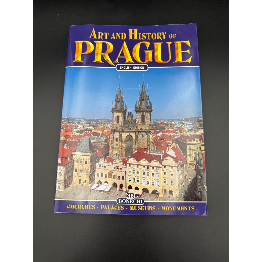 Art and History of Prague English Edition Bonechi Giuliano Valdes Softcover Book